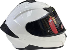 Load image into Gallery viewer, Full Face Motorcycle Helmet, White and Black, DOT Approved

