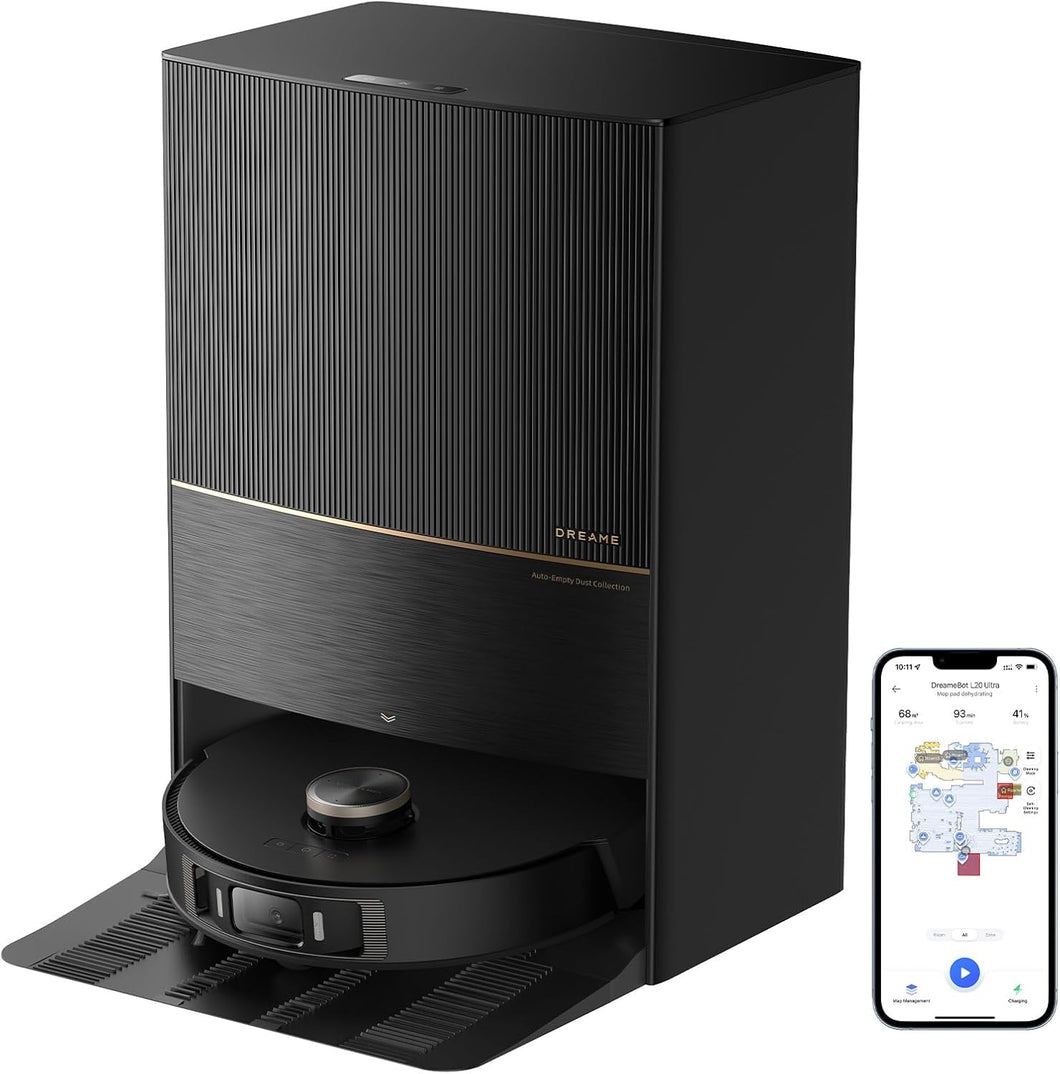 DreameBot L30 Ultra Robot Vacuum and Mop with Voice & smart navigation 75 days hands free