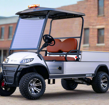 تحميل الصورة إلى عارض المعرض، 2-Seater Lifted Utility Cargo Golf Cart with Hydraulic Cargo Lift
