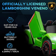 تحميل الصورة إلى عارض المعرض، Kids Ride On Car, 12V Licensed Lamborghini Venono Electric Car Age 3-7
