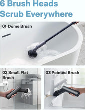 Load image into Gallery viewer, HOTO Electric cleaning brush 7-in-1 set  Black
