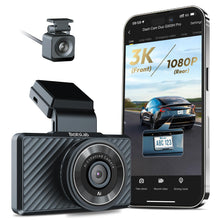 Load image into Gallery viewer, G500H Pro Dual Channel Car Dash Camera 3K

