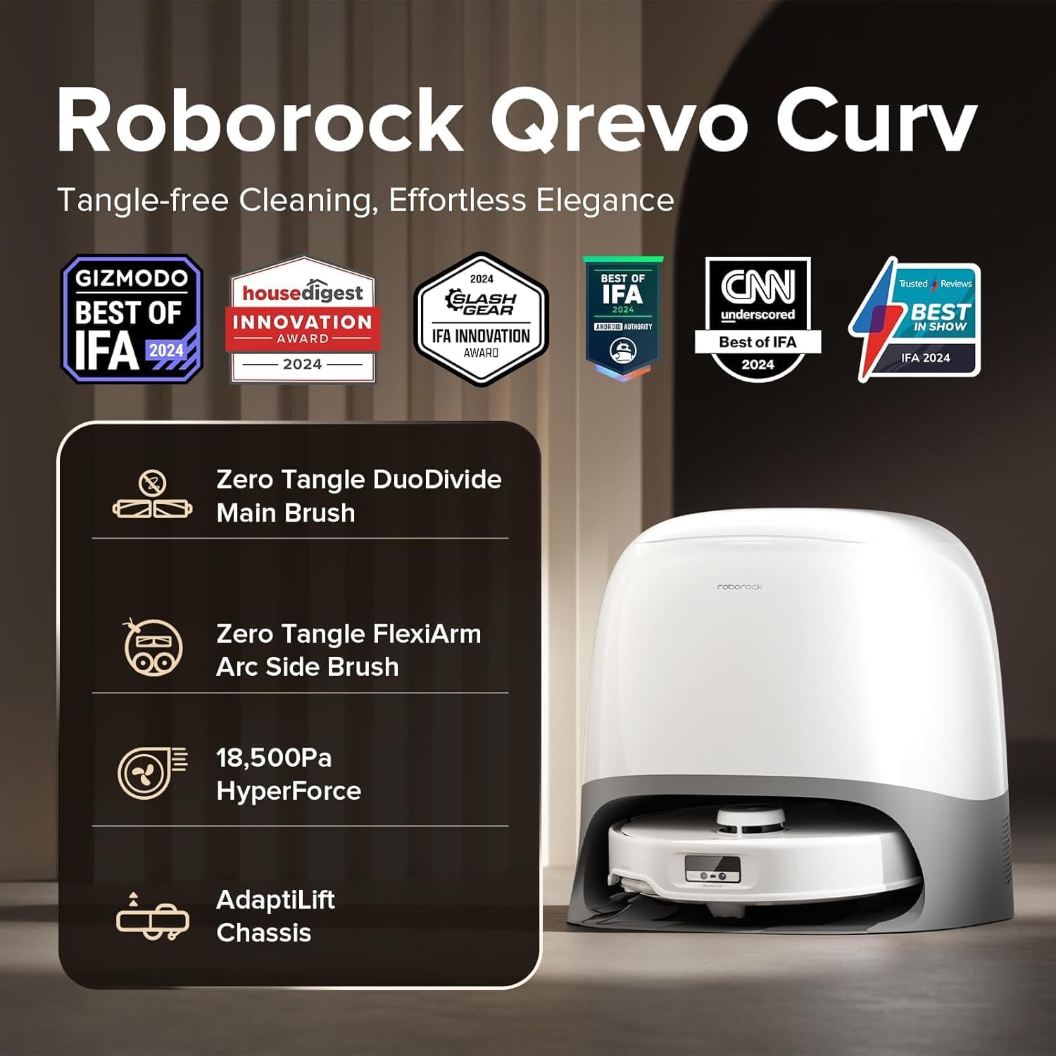 Roborock Qrevo Curv Robot Vacuum and Mop