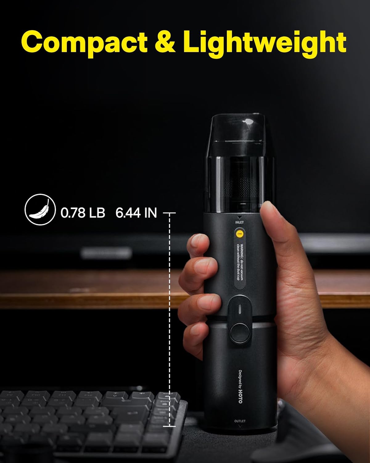 HOTO Compressed Air Capsule Black