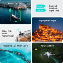 Load image into Gallery viewer, DJI Mini 4 Pro (DJI RC-N2), Folding Mini-Drone 4K HDR Video Camera 34min Fly time 20km transmission uae version
