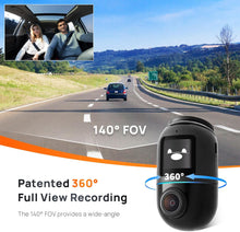 Load image into Gallery viewer, 70mai Dash Cam Omni 360° Rotating Black 32GB with AI Motion detector &amp; GPS APP Night vision
