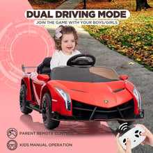 تحميل الصورة إلى عارض المعرض، Kids Ride On Car, 12V Licensed Lamborghini Venono Electric Car Age 3-7
