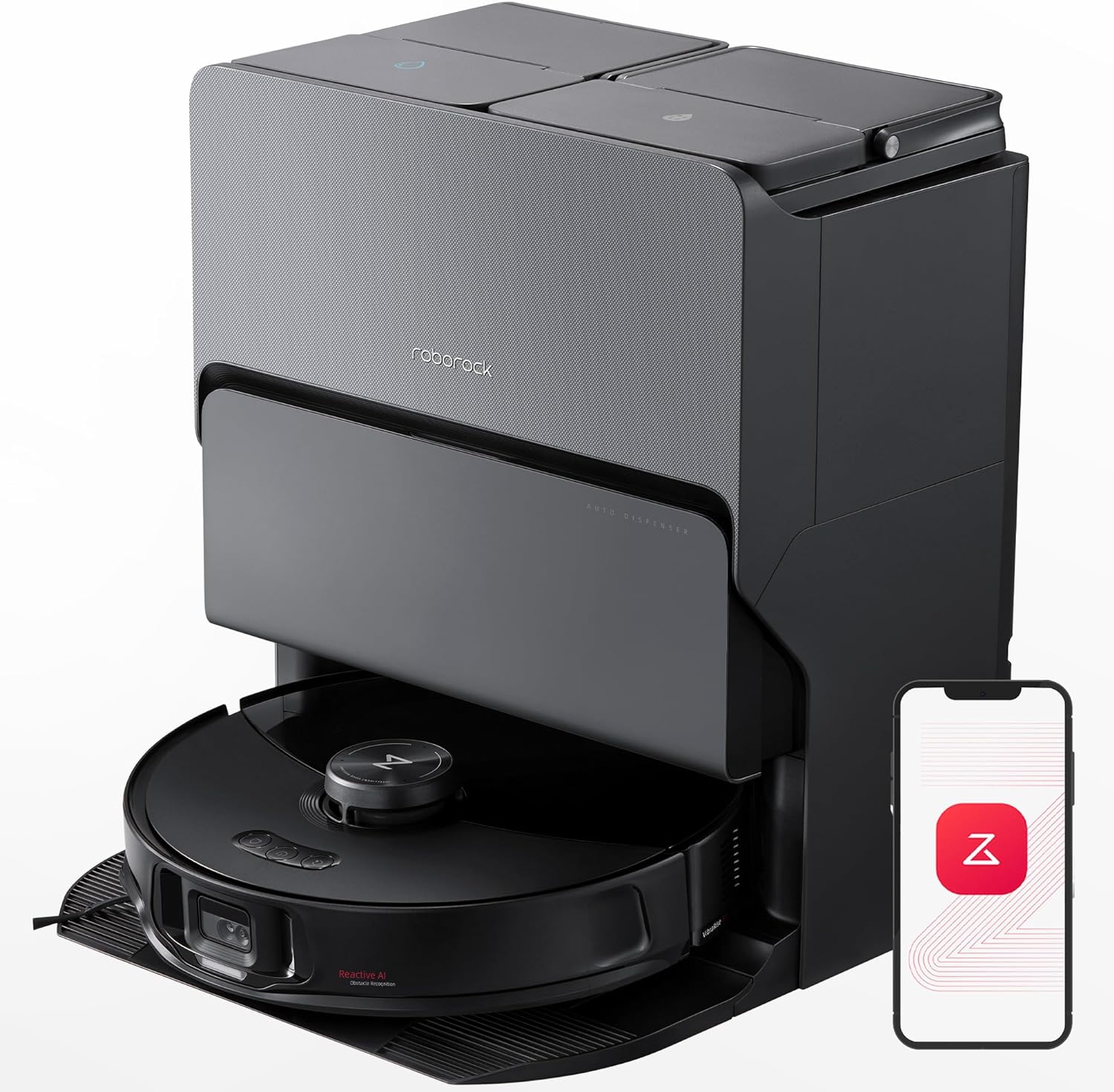 Roborock S8 MaxV Ultra Robot Vacuum Sonic Mop Auto EU version White