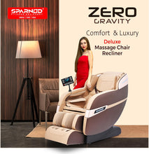 Load image into Gallery viewer, Sparnod Fitness Deluxe Full Body Massage Chair &amp; Recliner (Black) – Ultimate Home Relaxation Experience
