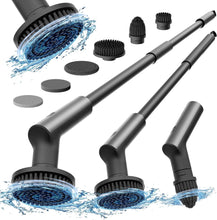 Load image into Gallery viewer, HOTO Electric cleaning brush 7-in-1 set  Black

