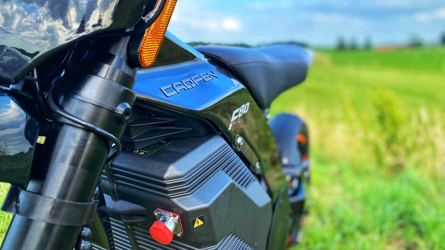 Illustration of High-Performance Electric Motorcycles