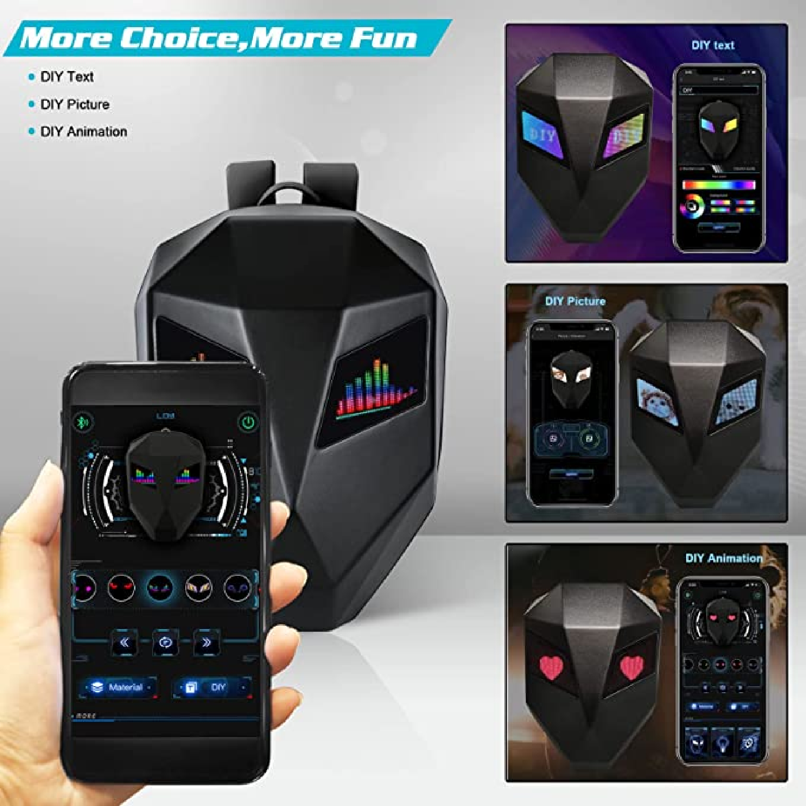 Led Knight Backpack. Amazon CRELANDER LED Knight Waterproof Smart Backpack – H&A Middle East FZC-LLC