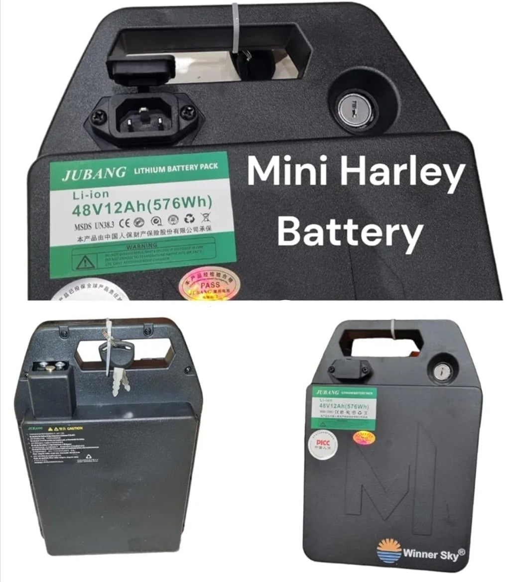 Mini Harley Electric Scooter Replaceable Battery 48V 12Ah