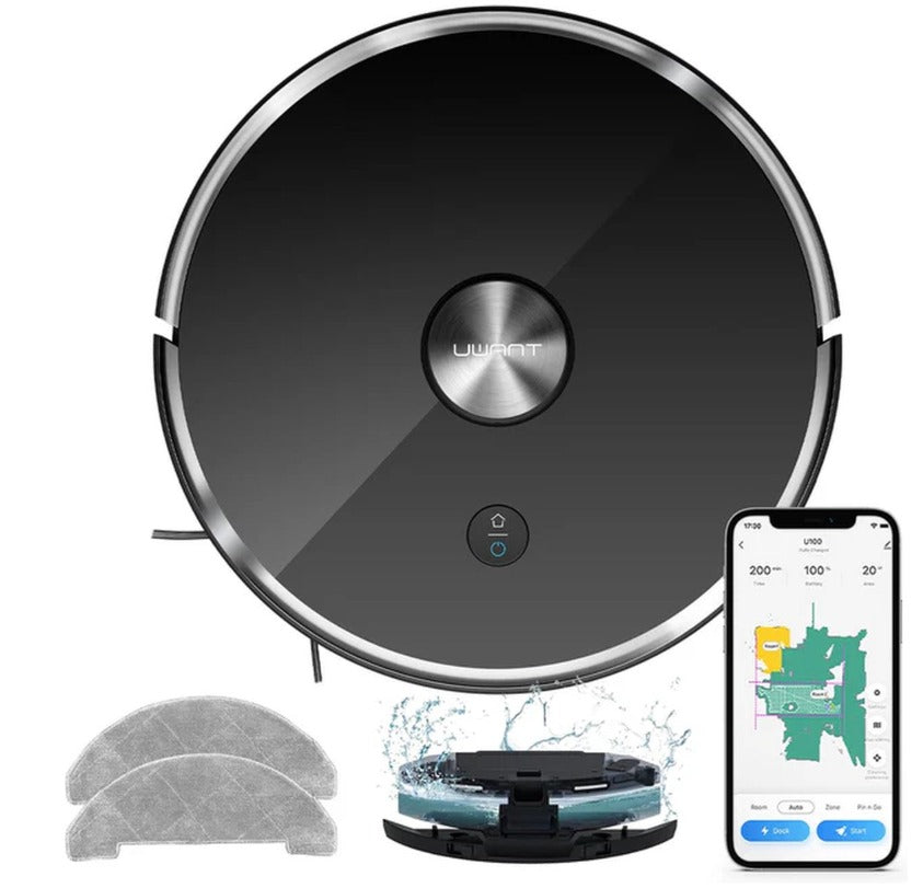 UWANT U100 Lite Smart Robot Vacuum & Mop Cleaner with Suction station EU