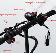 Load image into Gallery viewer, NEW V10 Electric Scooter 1200W 48V 12Ah Range 20-40Km Fast with Triple LED Headlamps Base LED Lights
