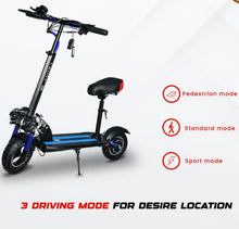 Load image into Gallery viewer, NEW V10 Electric Scooter 1200W 48V 12Ah Range 20-40Km Fast with Triple LED Headlamps Base LED Lights

