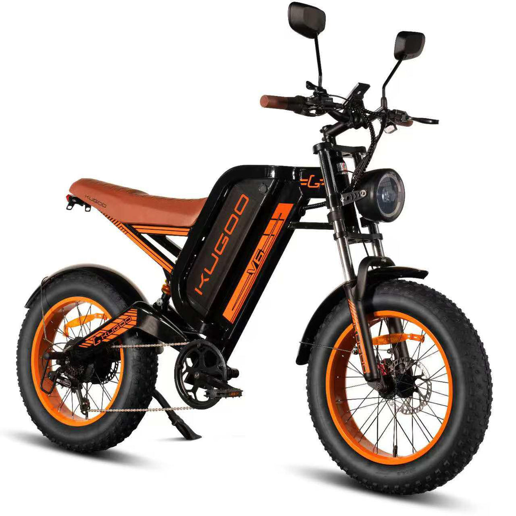 Kugoo V6 Harley Electric Bike 48V 28Ah 1000W