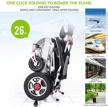 Load image into Gallery viewer, MOFICNO Lightweight Folding Electric Wheelchair with Smart 4-Wheel Drive for Adults
