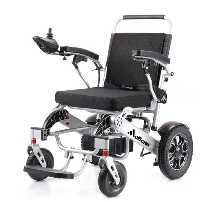 MOFICNO Lightweight Folding Electric Wheelchair with Smart 4-Wheel Drive for Adults