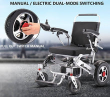 Load image into Gallery viewer, MOFICNO Lightweight Folding Electric Wheelchair with Smart 4-Wheel Drive for Adults
