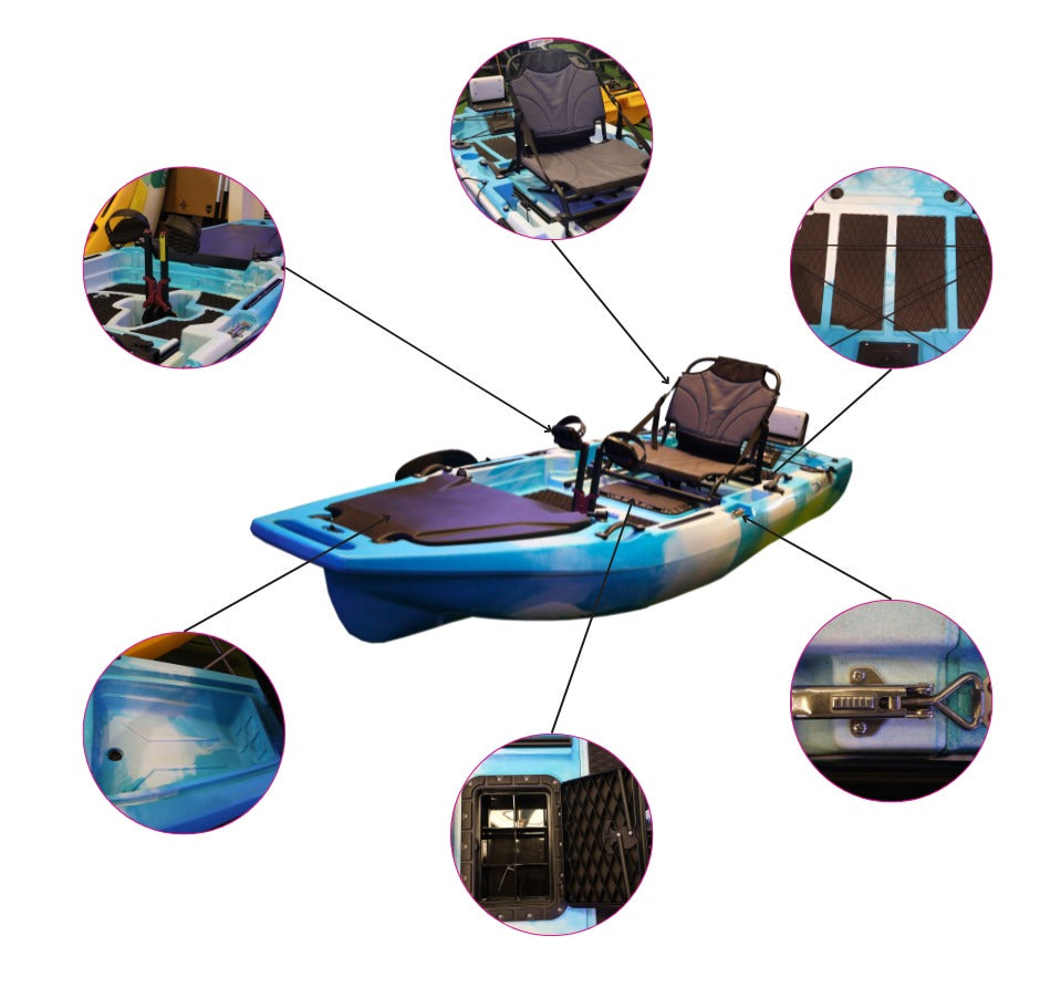 Croon Single Person Flap Pedal Kayak 2.86m Vk-38