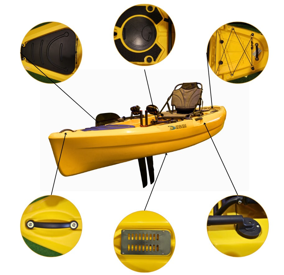 Nova Single Person Flap Pedal Kayak 3.38m Vk-24