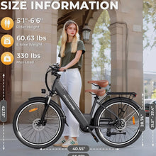 تحميل الصورة إلى عارض المعرض، 2025 New Windhorse F2 Urban Commuter E Bike 36V 13Ah 350W
