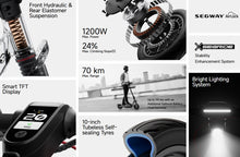 تحميل الصورة إلى عارض المعرض، Segway F3 Pro Electric Scooter 3rd Gen 2025 Ekickscooter
