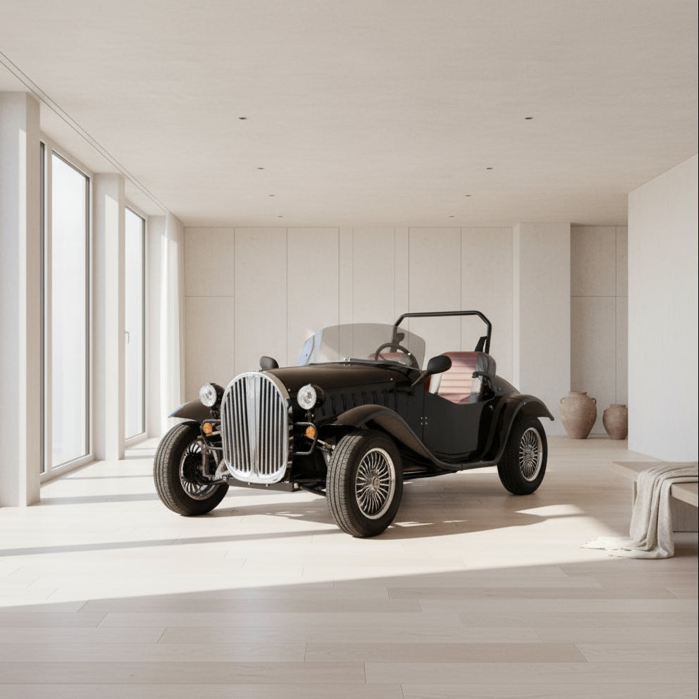 Luxury Classic Electric Buggy 02 seater For Entertainment & Events 72V 60Ah 2000W