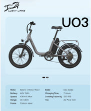 Load image into Gallery viewer, U3 Electric city Electric Bike 48V 13Ah 500W
