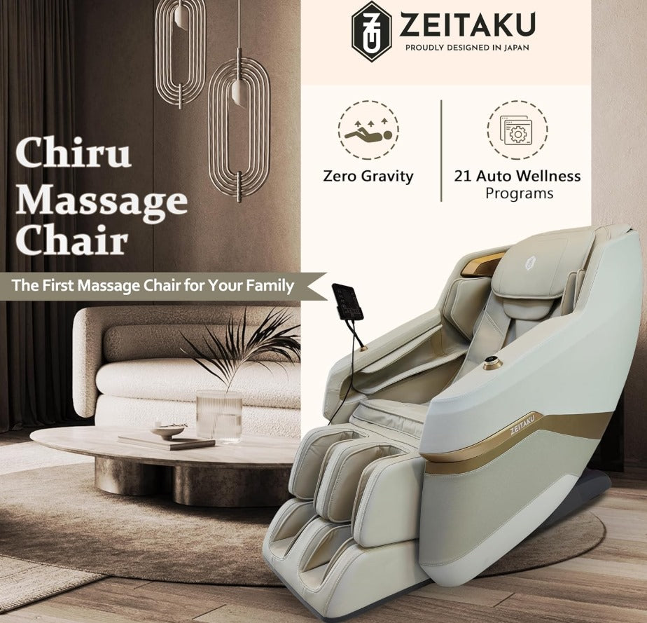 SPARNOD FITNESS Premium Full Body Massage Chair CHIRU – Zero Gravity Comfort, Smart Relaxation