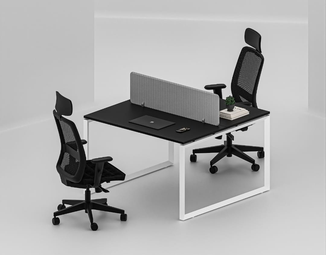 Workstation Desk 2 Cluster Face To Face