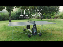 Load and play video in Gallery viewer, Cornilleau 100X Sport Outdoor Table Tennis Table | Blue| Gray
