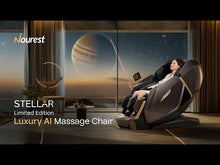 Load and play video in Gallery viewer, Nourest Stellar 4D Dual Roller Luxury AI Massage Chair [Limited Edition], Brown
