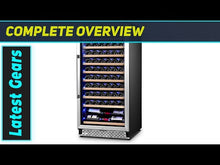 تحميل وتشغيل الفيديو في عارض المعرض، Premium 110-Bottle Wine Cooler: Precision Cooling, Compact Design, and Ultra-Quiet Operation
