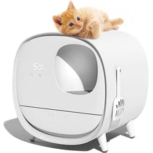 Load image into Gallery viewer, Smart Cat Litter Box,Deodorant and Spatter Proof,Pedal Channel,Fully Enclosed Drawer Cat Toilet,Intelligent Sensing LZM-CWCS02
