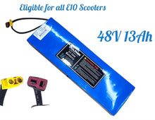 تحميل الصورة إلى عارض المعرض، E10 Electric Scooter Battery 48V 13Ah
