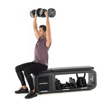 Load image into Gallery viewer, Horizon all in One Bench with Adjustable Dumbbells &amp; kettlebell
