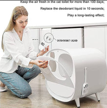 Load image into Gallery viewer, Smart Cat Litter Box,Deodorant and Spatter Proof,Pedal Channel,Fully Enclosed Drawer Cat Toilet,Intelligent Sensing LZM-CWCS02
