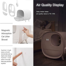 Load image into Gallery viewer, Smart Cat Litter Box,Deodorant and Spatter Proof,Pedal Channel,Fully Enclosed Drawer Cat Toilet,Intelligent Sensing LZM-CWCS02
