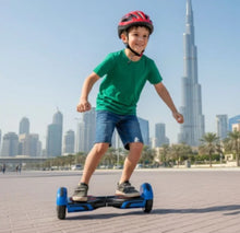 تحميل الصورة إلى عارض المعرض، Electric Self Balancing Hoverboard Blue Black -LED Wheels Teens Age 5-12
