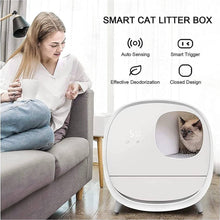 Load image into Gallery viewer, Smart Cat Litter Box,Deodorant and Spatter Proof,Pedal Channel,Fully Enclosed Drawer Cat Toilet,Intelligent Sensing LZM-CWCS02
