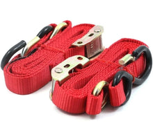 Load image into Gallery viewer, 6Ft Heavy-duty Loop Tie Down Straps For Motor Cycles ATV Boat transport
