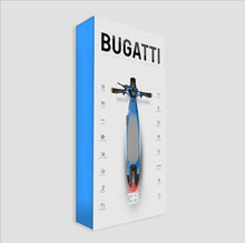 تحميل الصورة إلى عارض المعرض، BUGATTI 10Max Prestigious Electric Scooter-Blue 36V 15.6Ah 1000W
