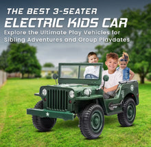 تحميل الصورة إلى عارض المعرض، Kids Electric Mini Jeep with 03 Seats
