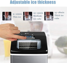 تحميل الصورة إلى عارض المعرض، Household Ice Maker Machine for Countertop 55lbs ice cubes Ready in 12-20min
