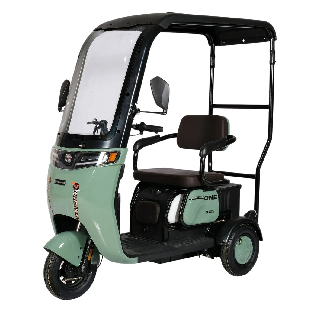 Chenx Electric 03 wheeled Mobility scooter With Sun Visor-olive