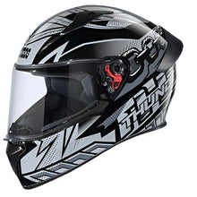 Load image into Gallery viewer, Studds Thunder D5 Decor Black &amp; Grey Helmet
