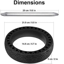 Load image into Gallery viewer, Honeycomb Rubber 8.5 Inch Tire Solid Tire for Xiaomi M365 Pro Scooter
