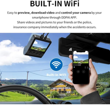 Load image into Gallery viewer, DDPAI Z50 4K Dash Cam Front and Rear, Built-in GPS
